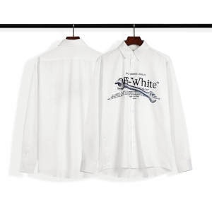 Long-sleeved Shirt White S~XL B136XC3003